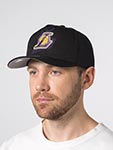 Бейсболка MITCHELL NESS арт. HP12813-LALBLCK Los Angeles Lakers NBA (черный)